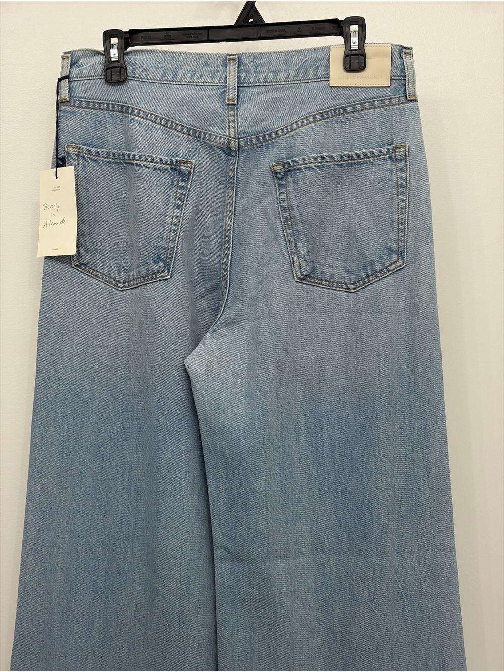 Citizens of Humanity Beverly highrise relaxed baggy wide leg jeans light wash 27 - Picture 5 of 13